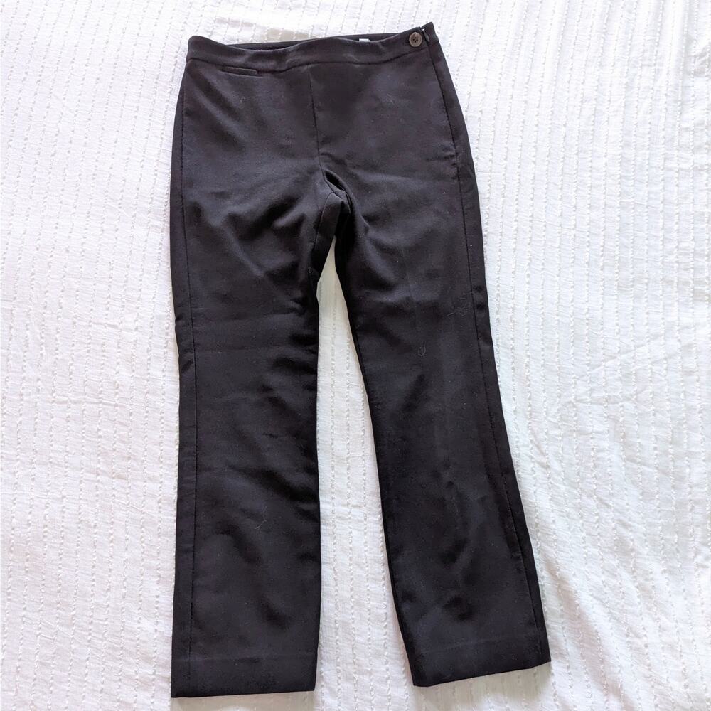 vince. Women's Black Cropped Straight Leg Dress Pants size 4